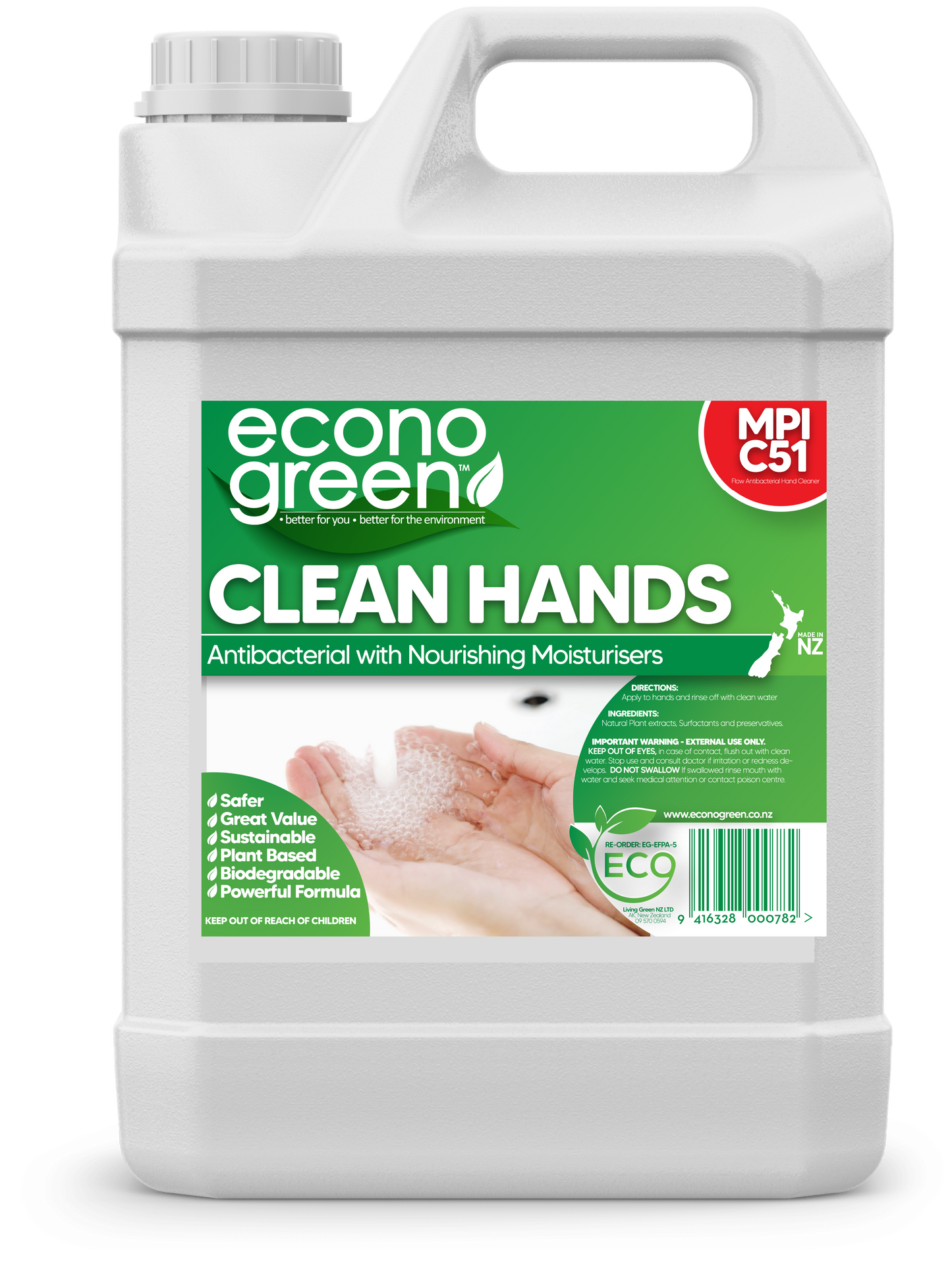 Commercial Strength Clean Hand