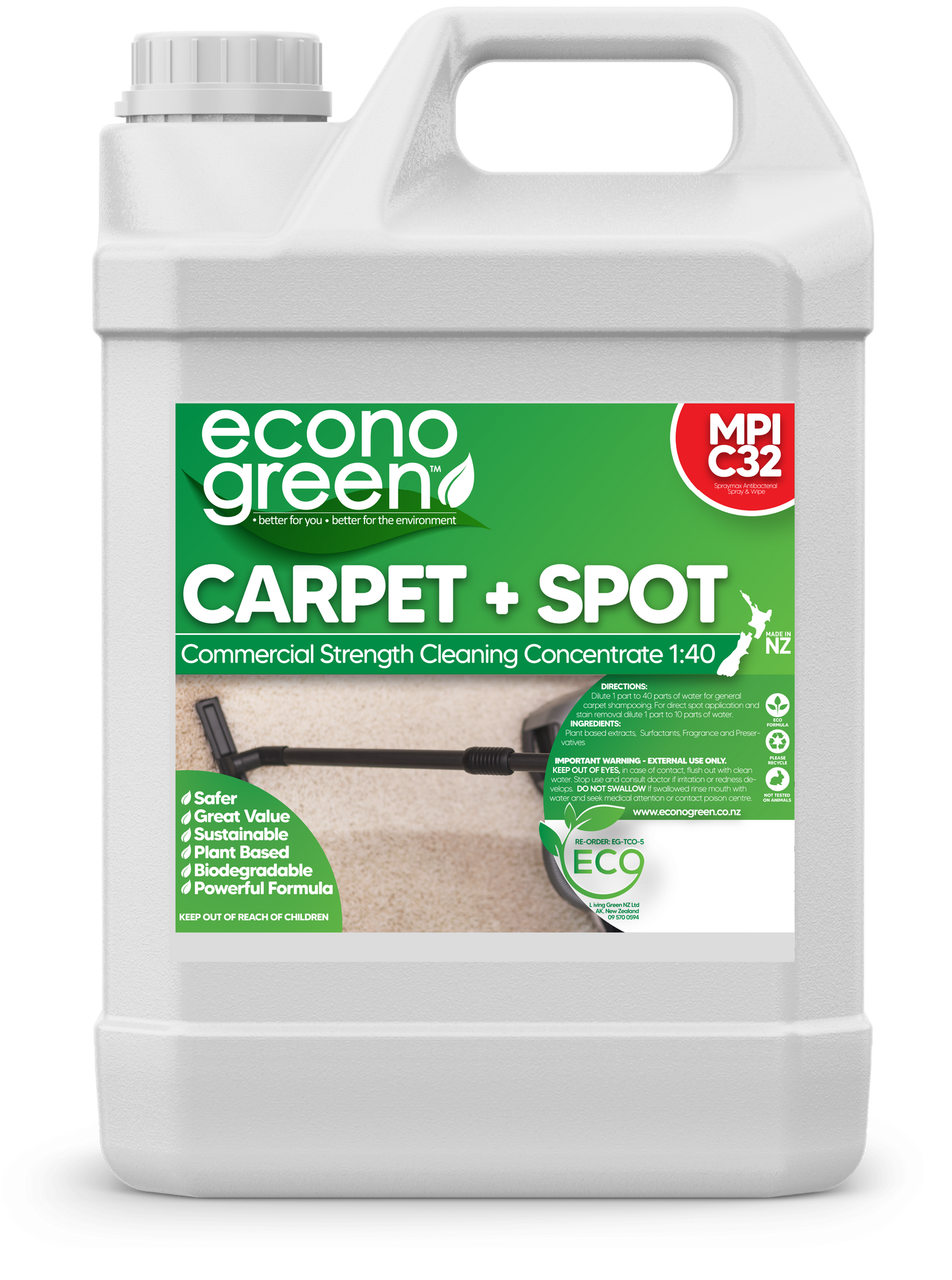 Commercial Carpet and Spot Cleaner